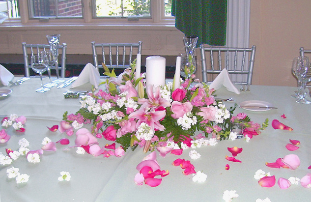 Wedding Receptions The floral arrangements for our Wine Tasting Event were