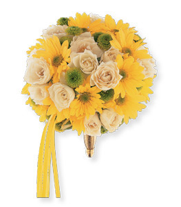 Round Yellow Cluster Bouquet
