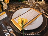 Yellow Freesia Place Setting 