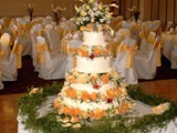 Peaches and Cream Cake Decoration 