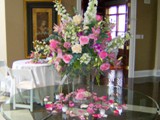 Pink and White Table Decoration 