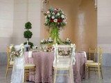 Bridal Table with Elevated Centerpiece 