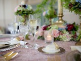 Floral Table Setting 