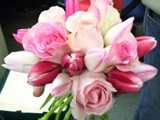 Pink Roses and Tulips Bouquet 