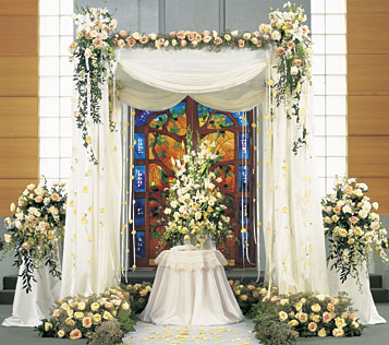 Wedding Chuppah with Flowers