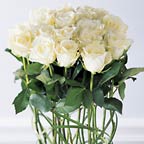 White Roses Topiary Wedding Flowers