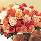 Roses & Calla Lilies Bowl Wedding Flowers