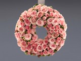 Pink Roses Wedding Wreath