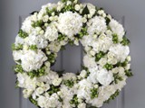 Traditional White Wedding Wreath
