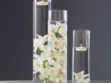 Cymbidium Orchids in Glass