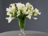 White Callas Vase